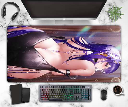 Anime Mouse Pad - Large Desk Mat - Raiden Fan Made Merchandise