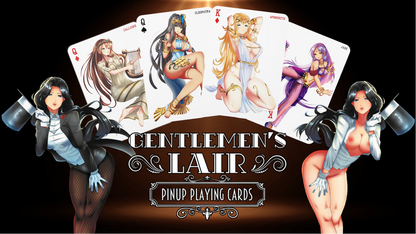 Gentlemen's Lair - Pin-up Anime Playing Cards