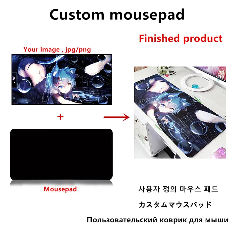 Custom Made Desk Mat Mouse Pad Anime Manga - Personalized Mousepad Gamer