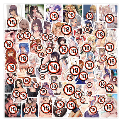 50/100pcs Anime Girl Pinup Sexy Waifu Sticker [+20 STYLES]