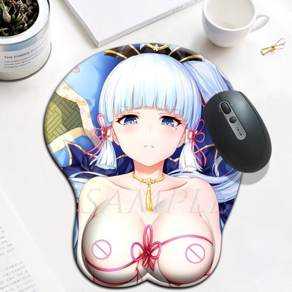 3D Oppai Mouse Pad - Genshin Impact Ayaka Fan Made Merchandise