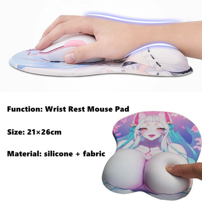 3D Oppai Mouse Pad - Genshin Impact Ayaka Fan Made Merchandise