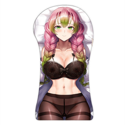 [+20 Characters] 3D Full Body Mouse Pad Arm Wrist Rest Anime Sexy Oppai Pad