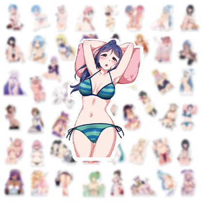 50PCS Stickers Adult Anime Sexy Girls Stickers Decals