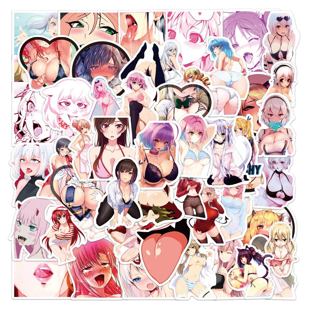 50/100pcs Anime Girl Pinup Sexy Waifu Sticker [+20 STYLES]