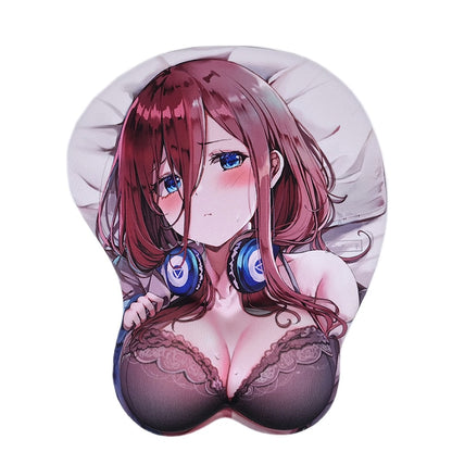 Sexy Mouse Pad Nakano Anime 3D Breast Mousepad Wrist Rest