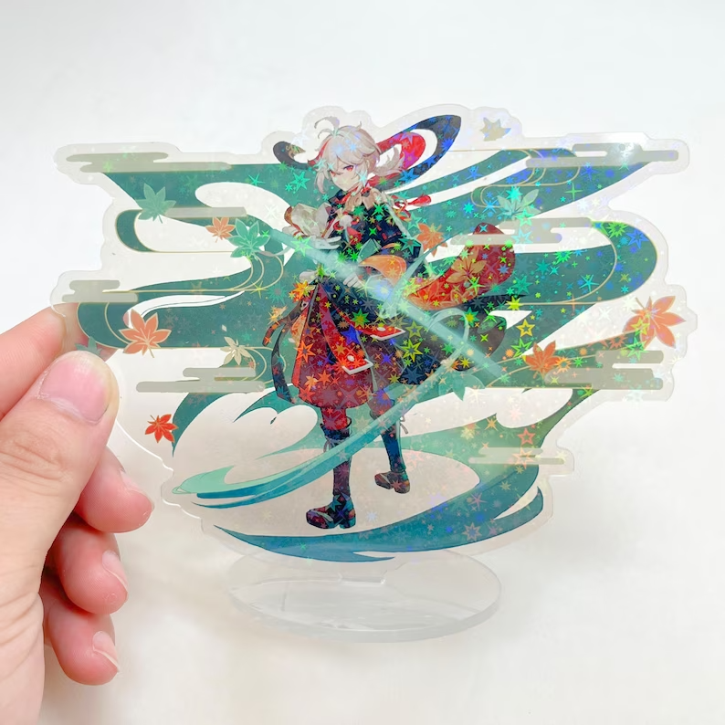 Scarlett Acrylic Stand - Figurine Adult Standee Rainbow Holographic