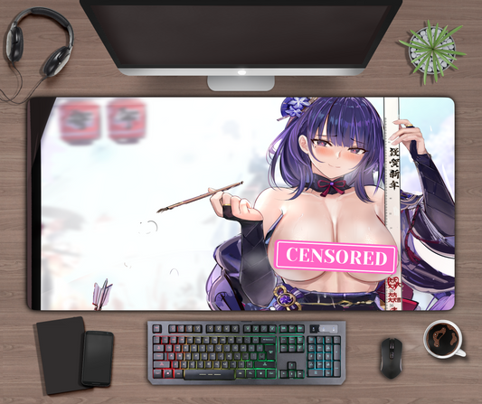 Anime Mouse Pad - Large Desk Mat Manga Genshin Impact - Gaming Gift - Fan made merchandise
