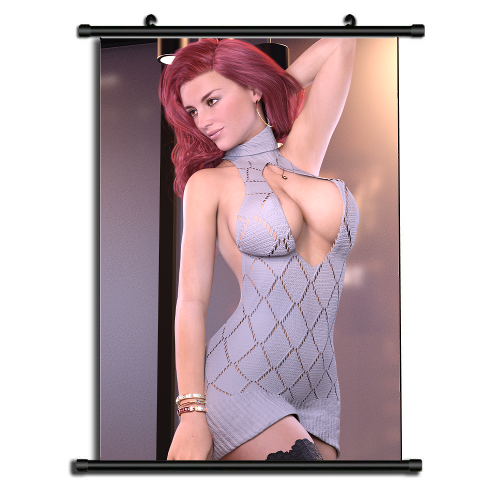 Poster Home Decor Wall Scroll Painting - Scarlett OF2 - 2 versions