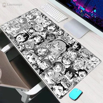 Anime Ahegao Desk Mat - Large Mouse Pad Hentai Manga - Gaming Gift