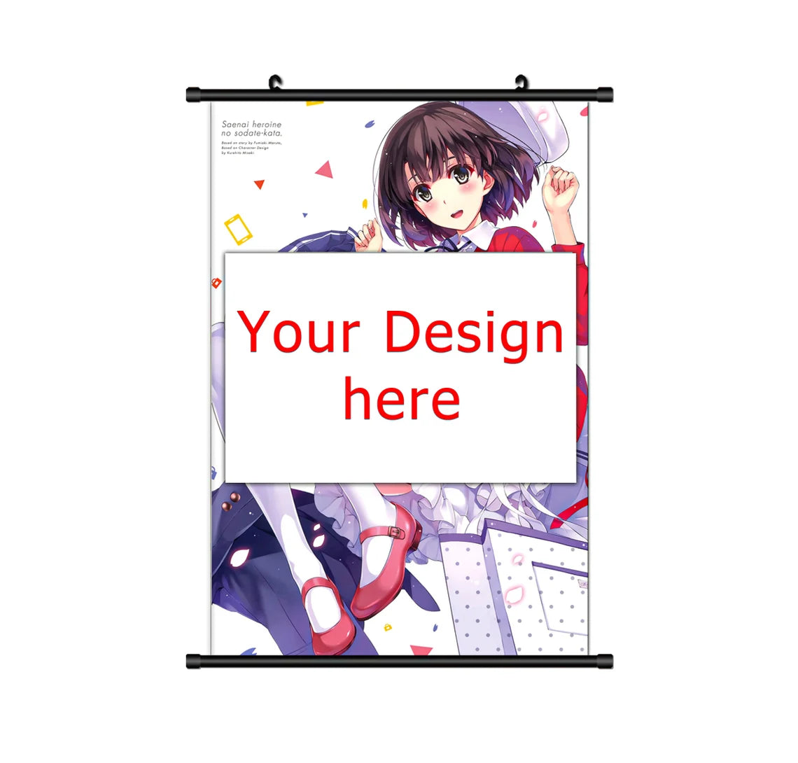 Custom made - Anime Poster Home Decor Wall Scroll Painting Personalized