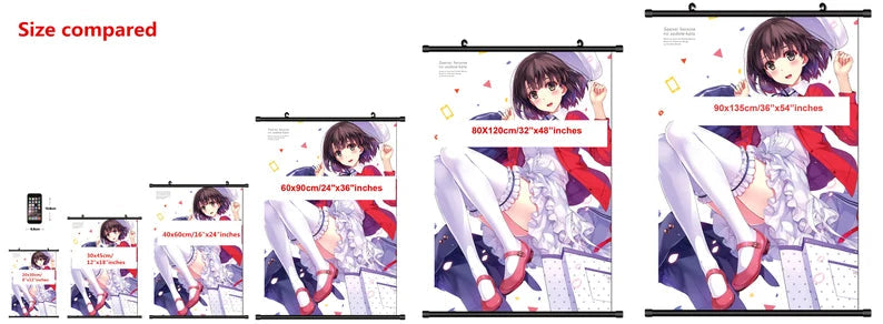 Anime Poster Wall Scroll Painting - 2 versions