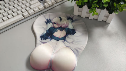 Anime 3D Oppai Mouse Pad Wrist Rest 2B Gaming Gift