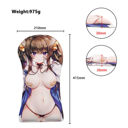 Custom made Anime 3D Mouse Pad Boobs Full Body Oppai Personalized Gaming Gift